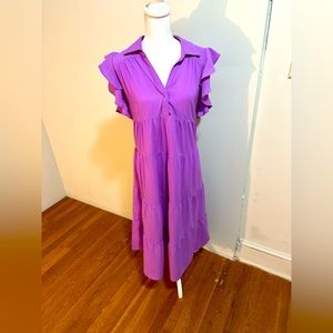 Purple dress - Umgee size L - This dress is perfect for work, church or dinner!